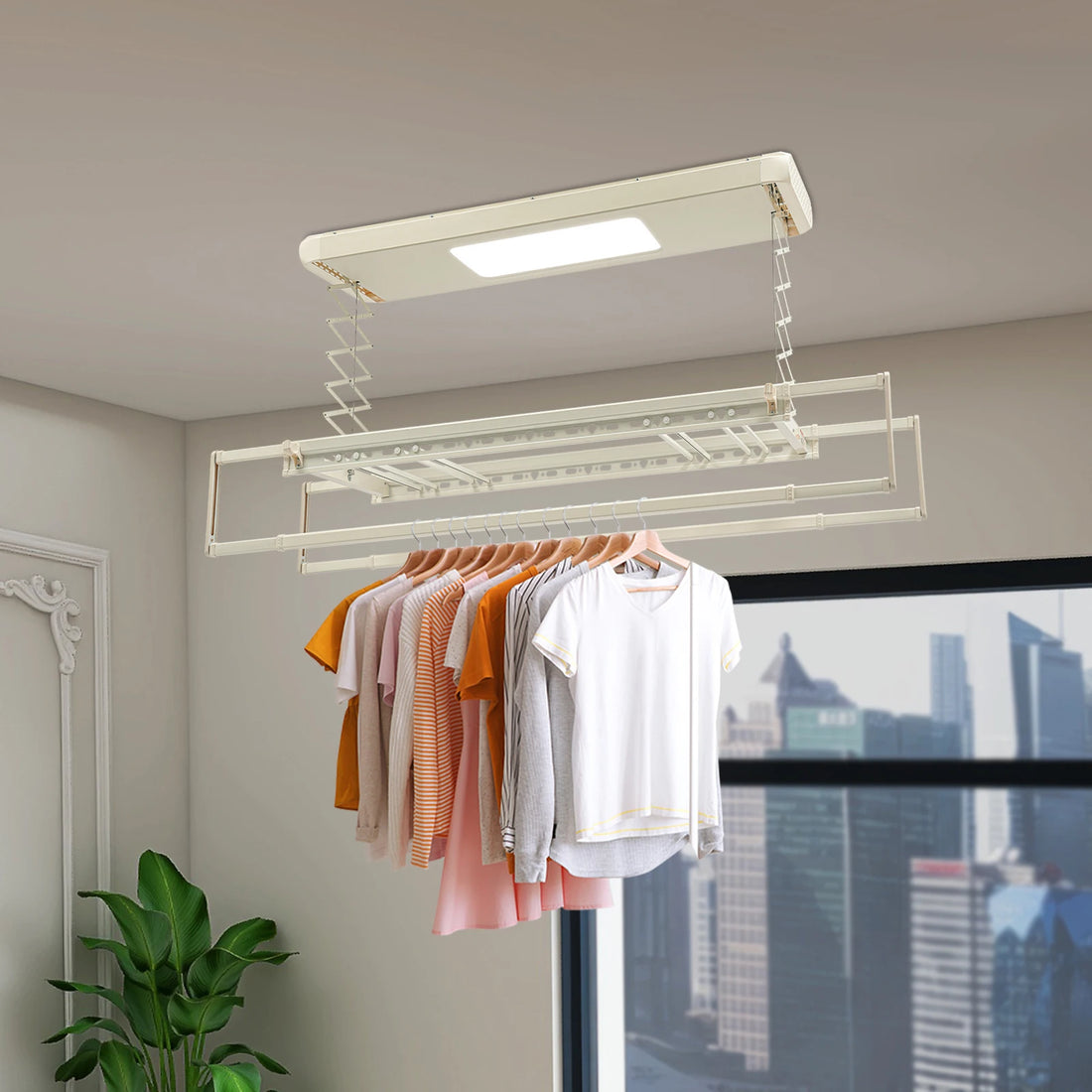 Étendoir à Linge Électrique Plafond Intelligent