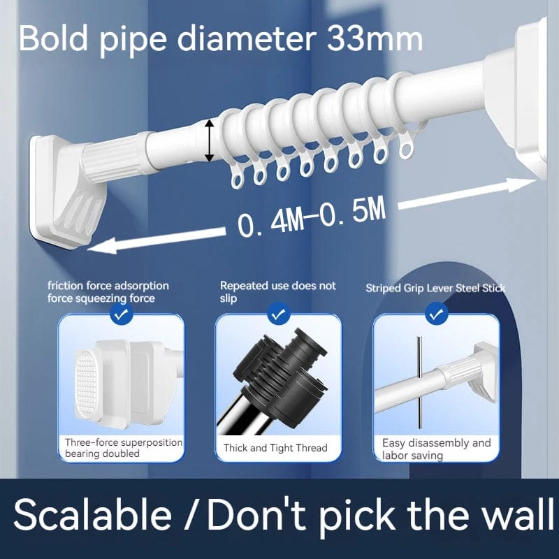 Barre Ajustable  Blanc 0.4-0.5m