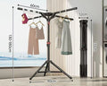 Étendoir à Linge Pliable avec Trépied Séchoir Rotatif Compact noir
